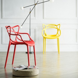 Modern Avancerad Design Sense Fritid Bekväm Café Stol stapelbar Matstol Plaststol
