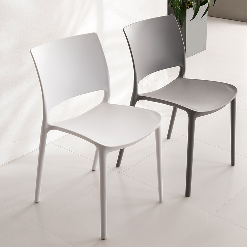 Fabriksdirektförsäljning Lyxig modern design plast PP Matstol Stackbar utomhus trädgård fritid matstol stol