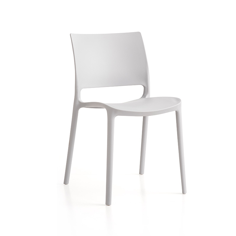 Fabriksdirektförsäljning Lyxig modern design plast PP Matstol Stackbar utomhus trädgård fritid matstol stol